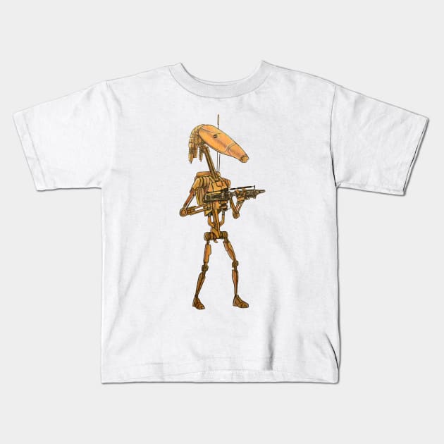 B1 Droid Kids T-Shirt by tabslabred